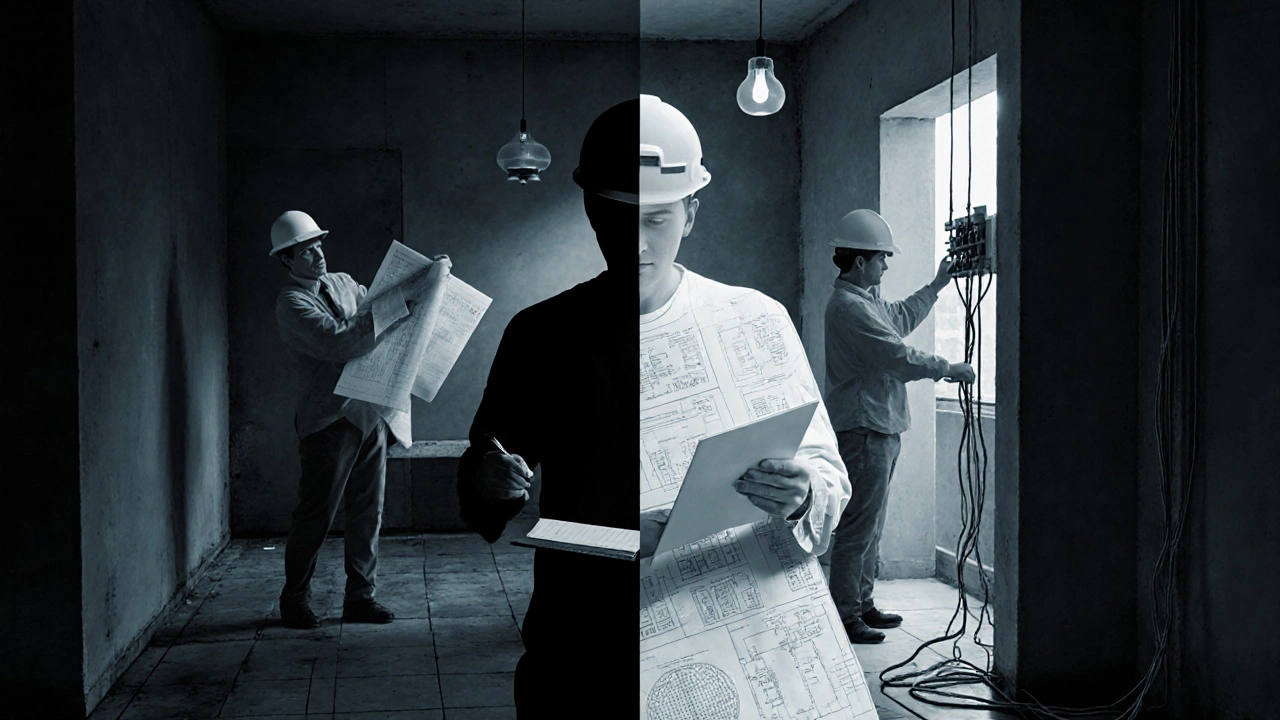 Концептуальный образ дизайнера как инженера, психолога и архитектора в одном лице.