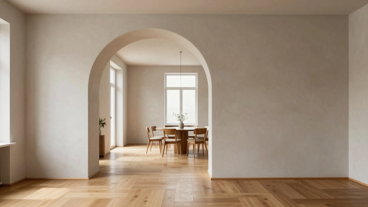 Какие архитектурные элементы используются в внутреннем декоре?