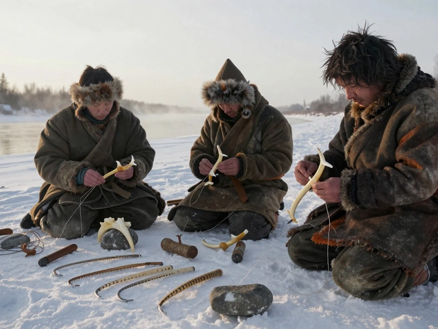 Чем занимались древние люди в рыболовстве: от костяных крючков до первых сетей