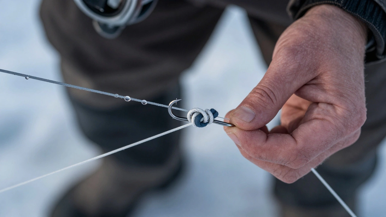 Какие узлы используются для вязки петель в рыболовстве