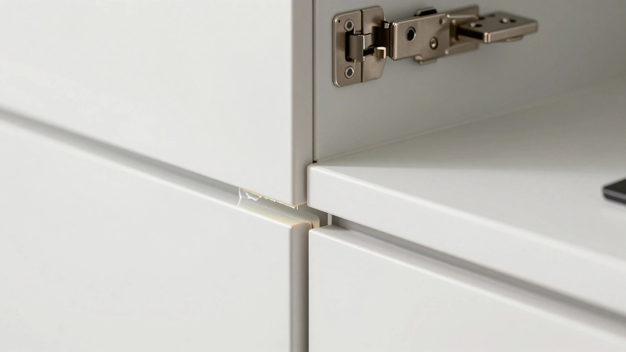 Сравнение кромок: тонкая, плохо склеенная и толстая, промышленная.