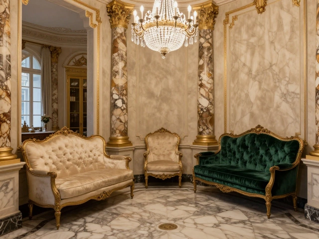 Как называется стиль интерьера с мрамором: основные варианты и особенности