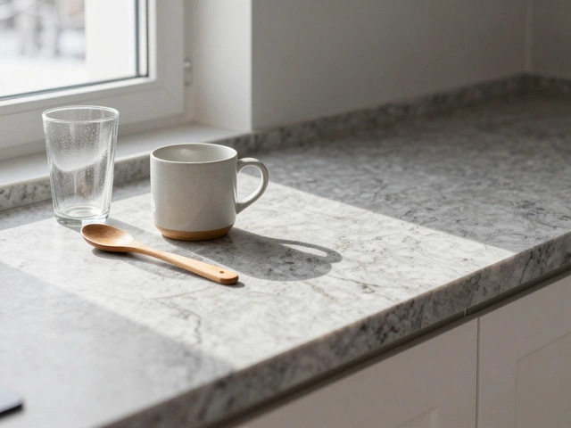 Какие сейчас модные столешницы для кухни в 2026 году