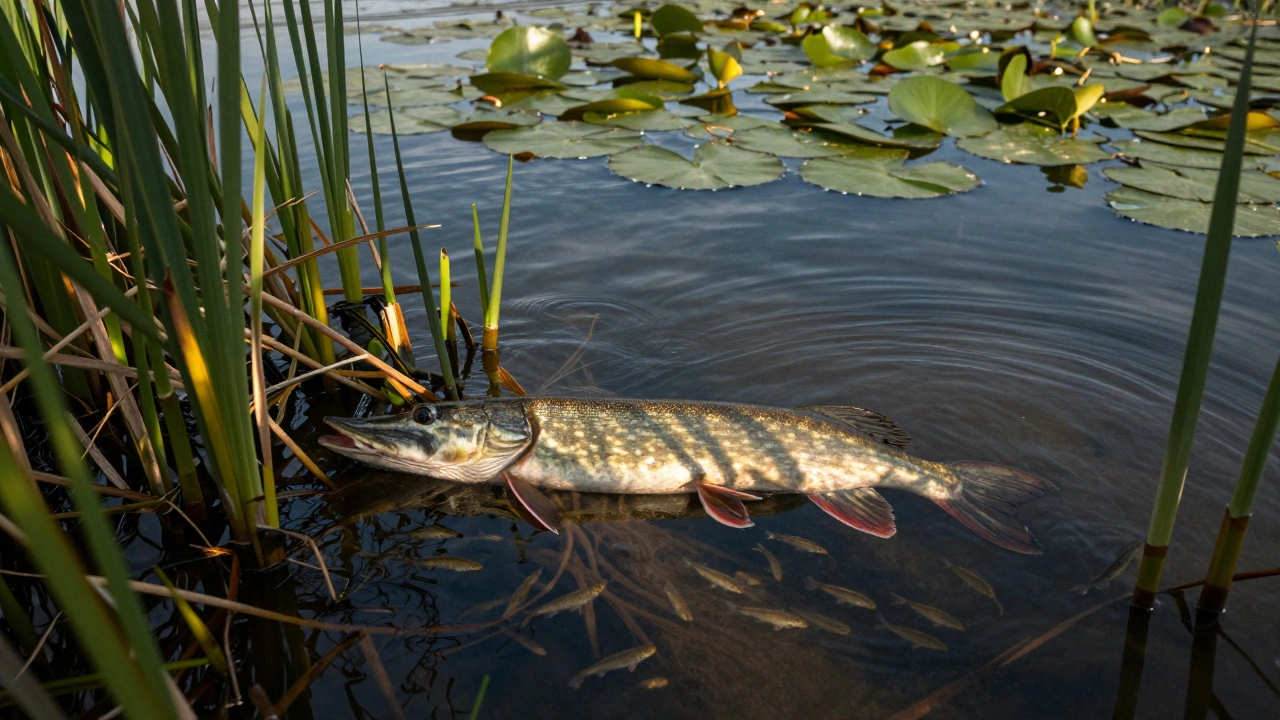 Где любит стоять щука: лучшие места для ожидания хищницы