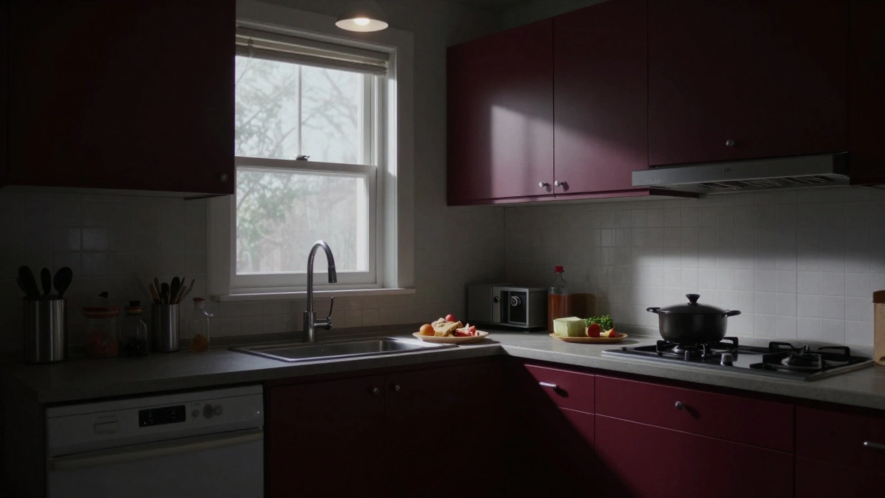 Какие четыре цвета никогда не следует красить на кухне?