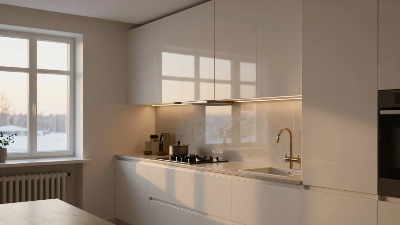 Какие фасады для кухонной мебели смотрятся дорого