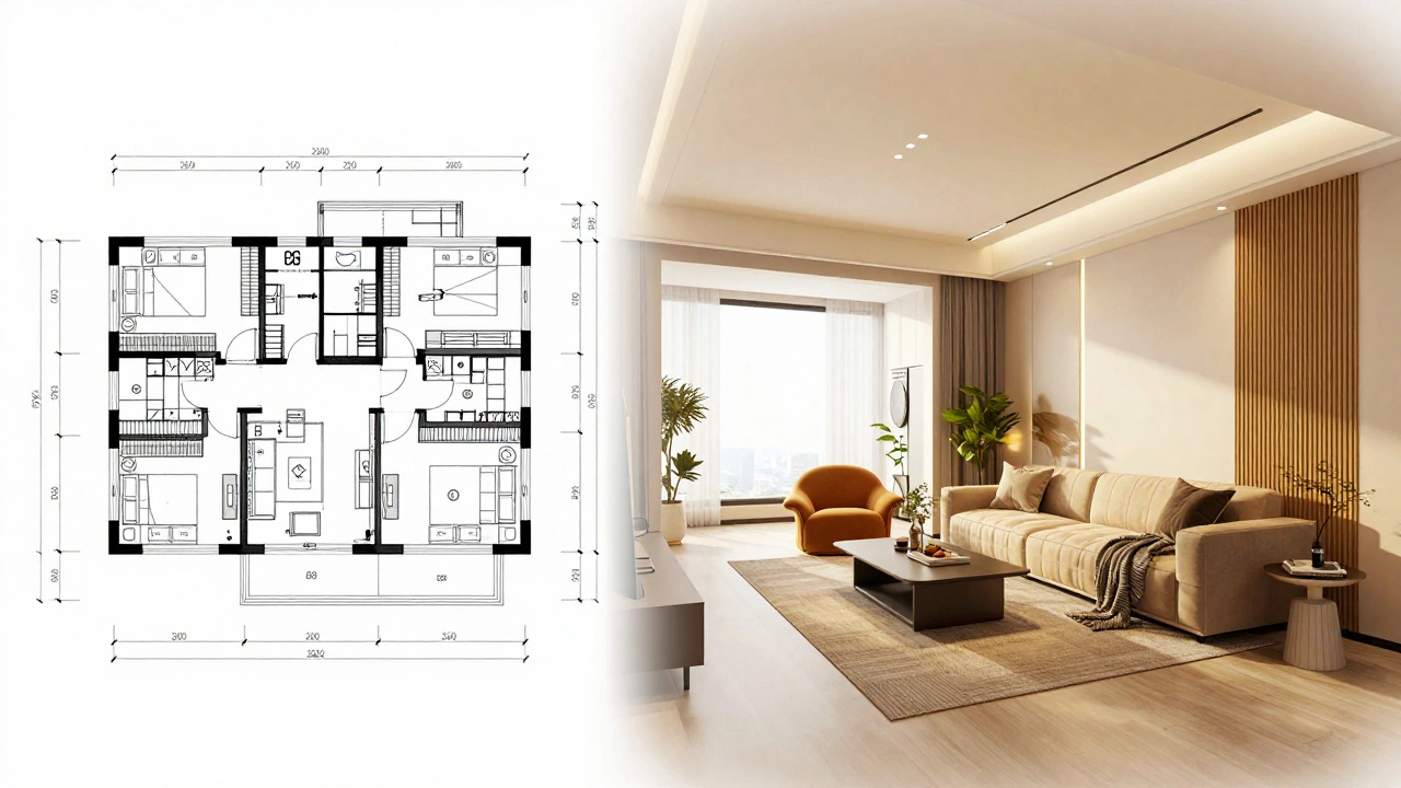 Переход от технических чертежей к 3D-визуализации интерьера
