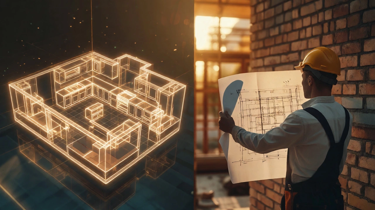 Сравнение цифрового 3D-плана и реального ремонта